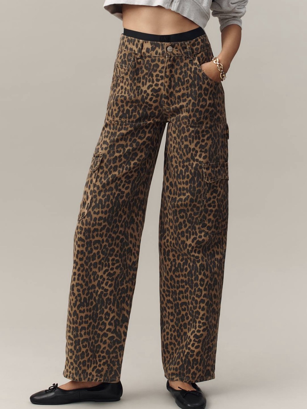 Damson Madder Dion Leopard Carpenter Cargo Pants
